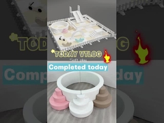 আর্ক সাদা নরম খেলার সরঞ্জাম সঙ্গে বহিরঙ্গন ডাবল স্লাইড প্লাস্টিক স্লাইড বাচ্চাদের খেলার স্লাইড