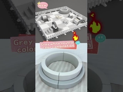 নরম খেলার এলাকা বাচ্চাদের ধূসর এবং সাদা নরম খেলার সরঞ্জাম পার্টি খেলার গেম পার্টি জন্য ভাড়া