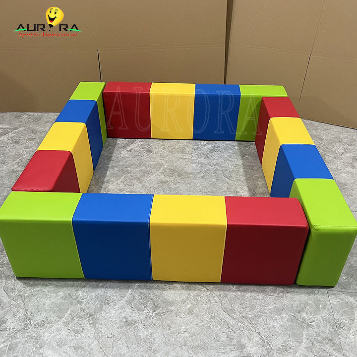 রঙিন টডলার বেবি সফট প্লে সরঞ্জাম ভাড়া জন্য সফট প্লে সেট