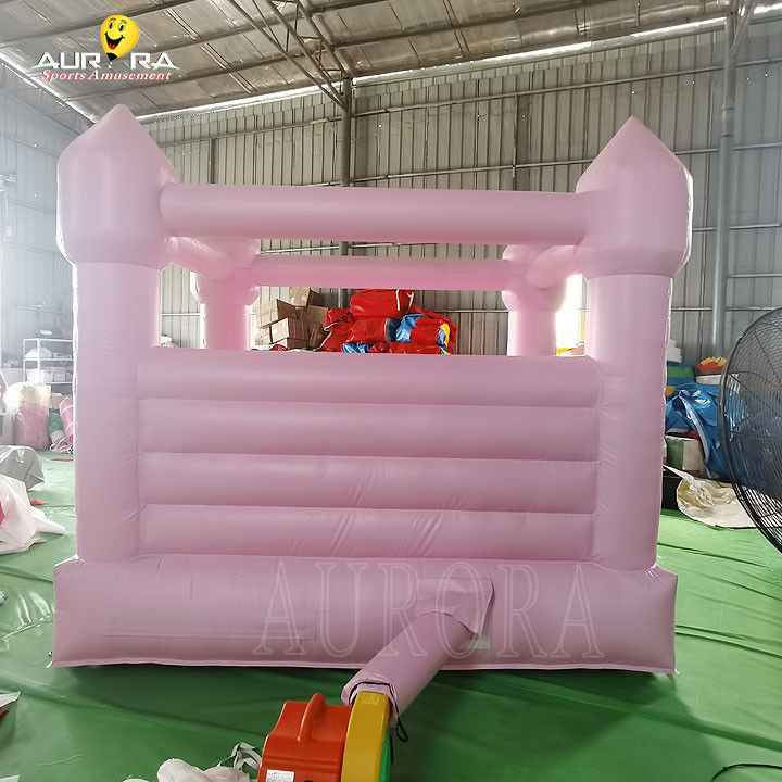 জাম্পিং বাম্পিং হাউস কিডস গোলাপী ইনফ্ল্যাটেবল বাম্পিং হাউস 10x10 বিয়ের পার্টির জন্য ভাড়া