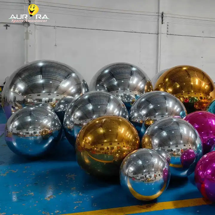ইভেন্ট সজ্জা গোলক inflatable আয়না বেলুন গোলক বিবাহের লেজার ডিস্কো