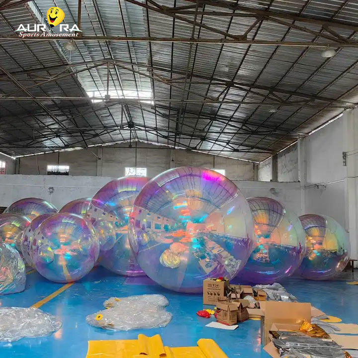 ইভেন্ট সজ্জা গোলক inflatable আয়না বেলুন গোলক বিবাহের লেজার ডিস্কো