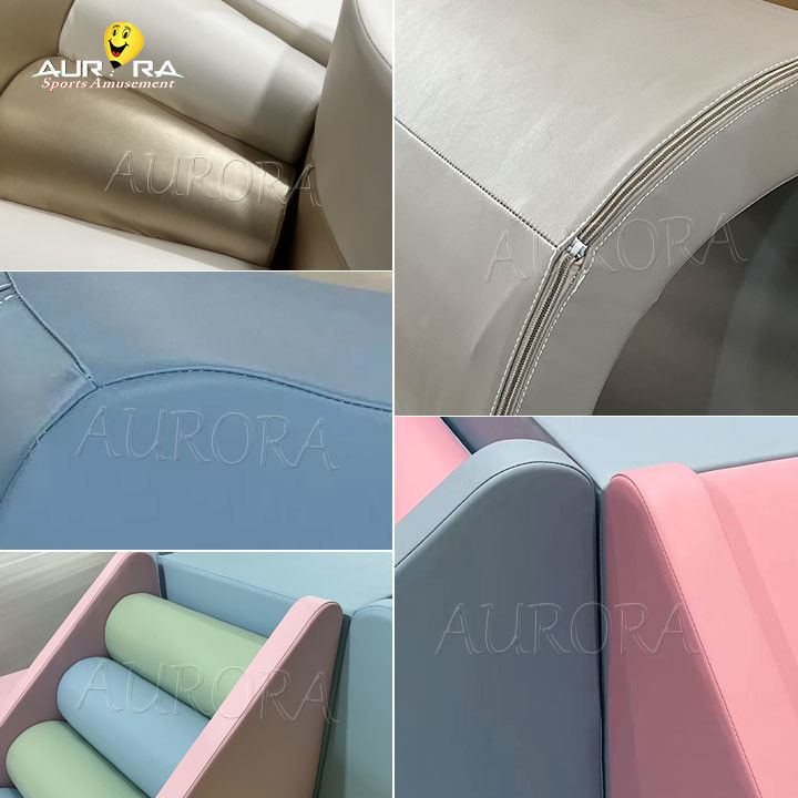 ইনডোর inflatable রঙিন কিন্ডারগার্টেন নরম খেলা খেলনা কেন্দ্র বল পুল সেট