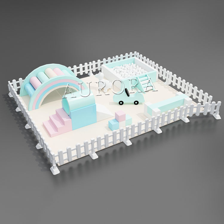 কাস্টমাইজড রঙ সফট প্লে মেরি গো রাউন্ড ইভেন্ট পার্টি ভাড়া বাচ্চাদের ক্যারোসেল