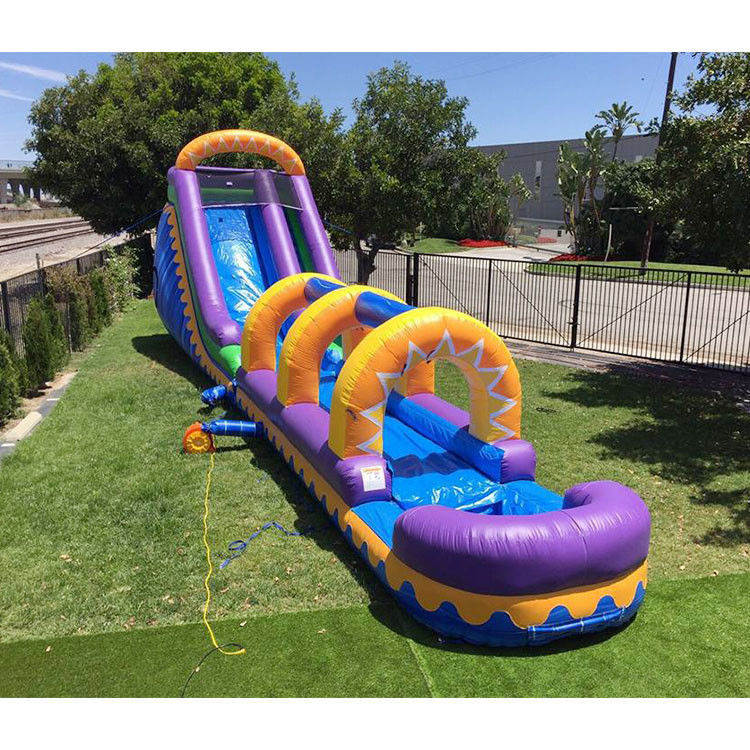 40 ফুট লম্বা বিশাল স্লাইডস নিরাপদ inflatable স্লাইড N স্লাইড জাম্বো অ্যাকোয়া স্লাইড জল স্লাইড