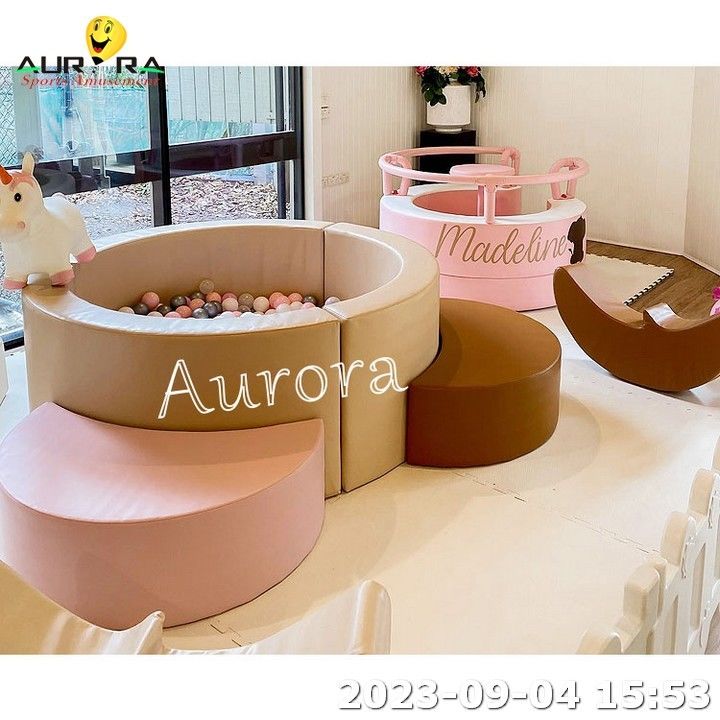 বল পিট ইনডোর কিডস ফুল সফট প্লে সেট খেলার মাঠ সফট প্লে এলাকা ফুল সেট