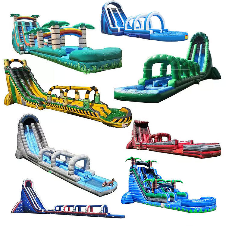 বাণিজ্যিক inflatable জল স্লাইড লাল পিভিসি জল স্লাইড সঙ্গে বায়ু ব্লাভার শিশুদের জন্য প্রাপ্তবয়স্কদের