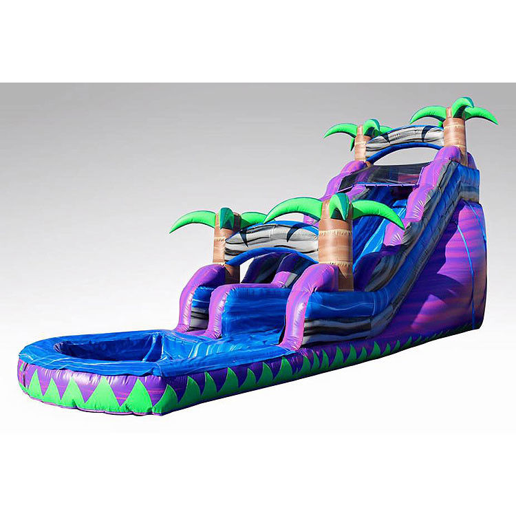 আউটডোর ওয়াটার স্লাইড জাম্পার ইনফ্ল্যাটেবল বউন্সার হাউস ব্লু ট্রি স্লাইড বিক্রয়ের জন্য