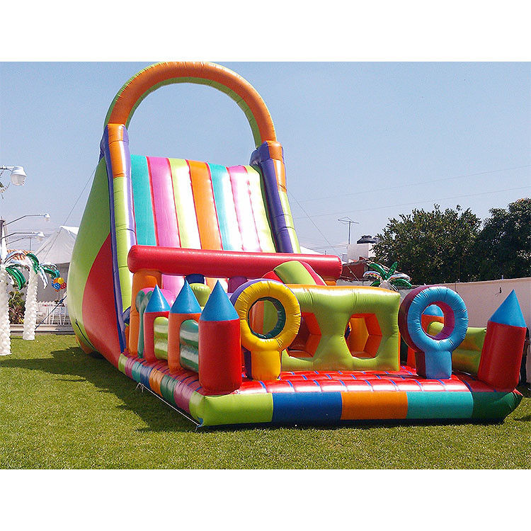 প্রাপ্তবয়স্কদের জন্য inflatable জল স্লাইড শিশুদের জন্য পুল সঙ্গে সবুজ বাণিজ্যিক জল স্লাইড